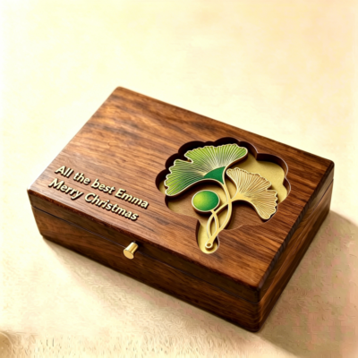 Master Work Botanic-patterned Box Colored Leaves