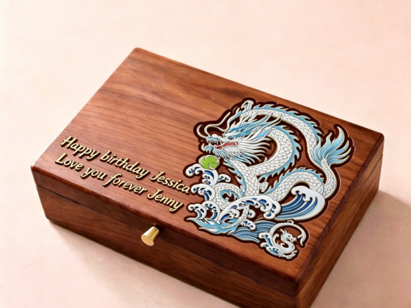 Master Work Animal-patterned Box Dragon Peacock Koi Fish