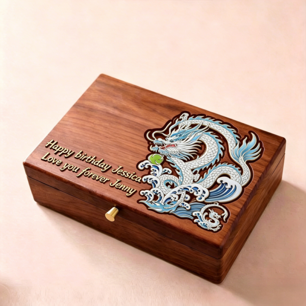 Master Work Animal-patterned Box Dragon Peacock Koi Fish