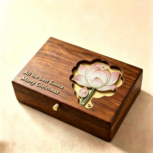 Master Work Botanic-patterned Box Lotus
