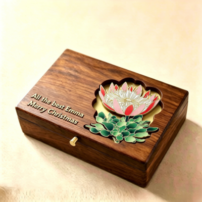 Master Work Botanic-patterned Box Lotus