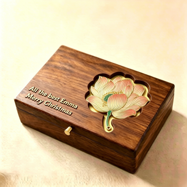 Master Work Botanic-patterned Box Lotus