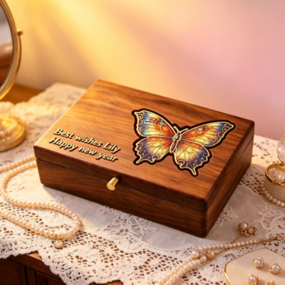 Master Work Animal-patterned Box Butterflies and Dragonflies