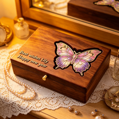 Master Work Animal-patterned Box Butterflies and Dragonflies