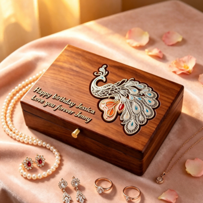 Master Work Animal-patterned Box Dragon Peacock Koi Fish