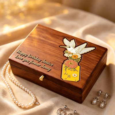Master Work Animal-patterned Box Yellow vertical designs