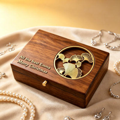 Master Work Botanic-patterned Box Golden designs
