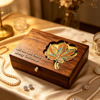 Master Work Botanic-patterned Box Colored Leaves