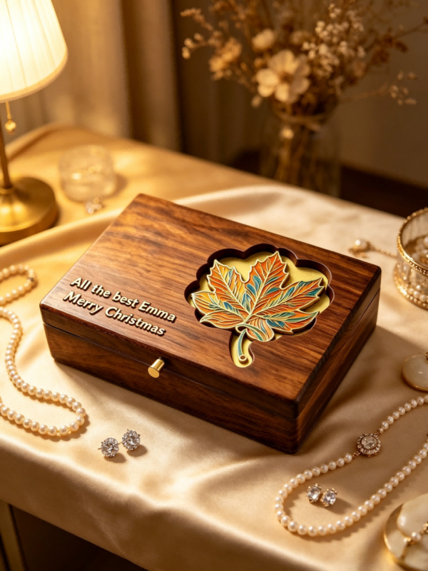 Master Work Botanic-patterned Box Colored Leaves
