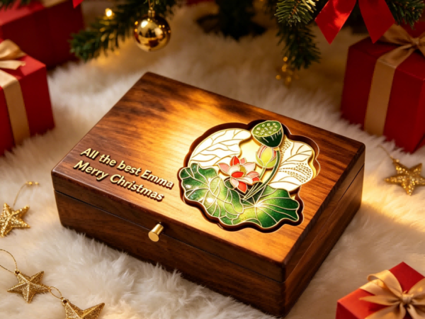 Master Work Botanic-patterned Box Lotus