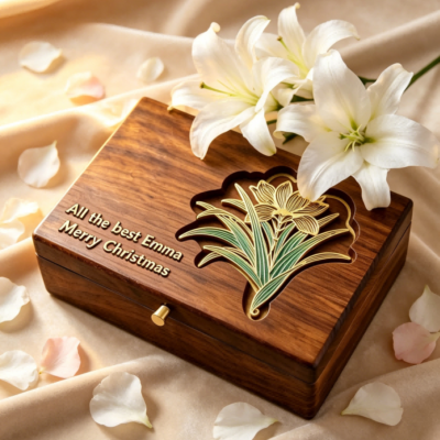 Master Work Botanic-patterned Box Colored Leaves