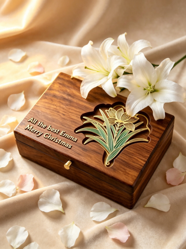 Master Work Botanic-patterned Box Colored Leaves