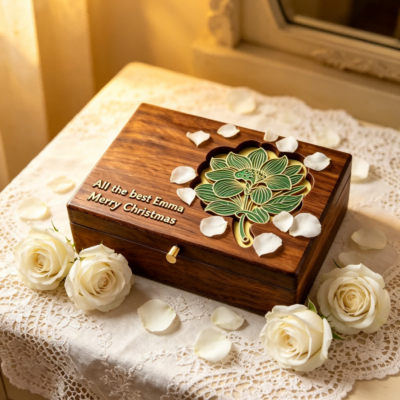 Master Work Botanic-patterned Box Colored Leaves