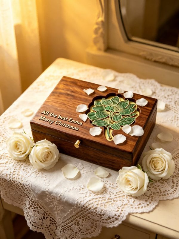 Master Work Botanic-patterned Box Colored Leaves